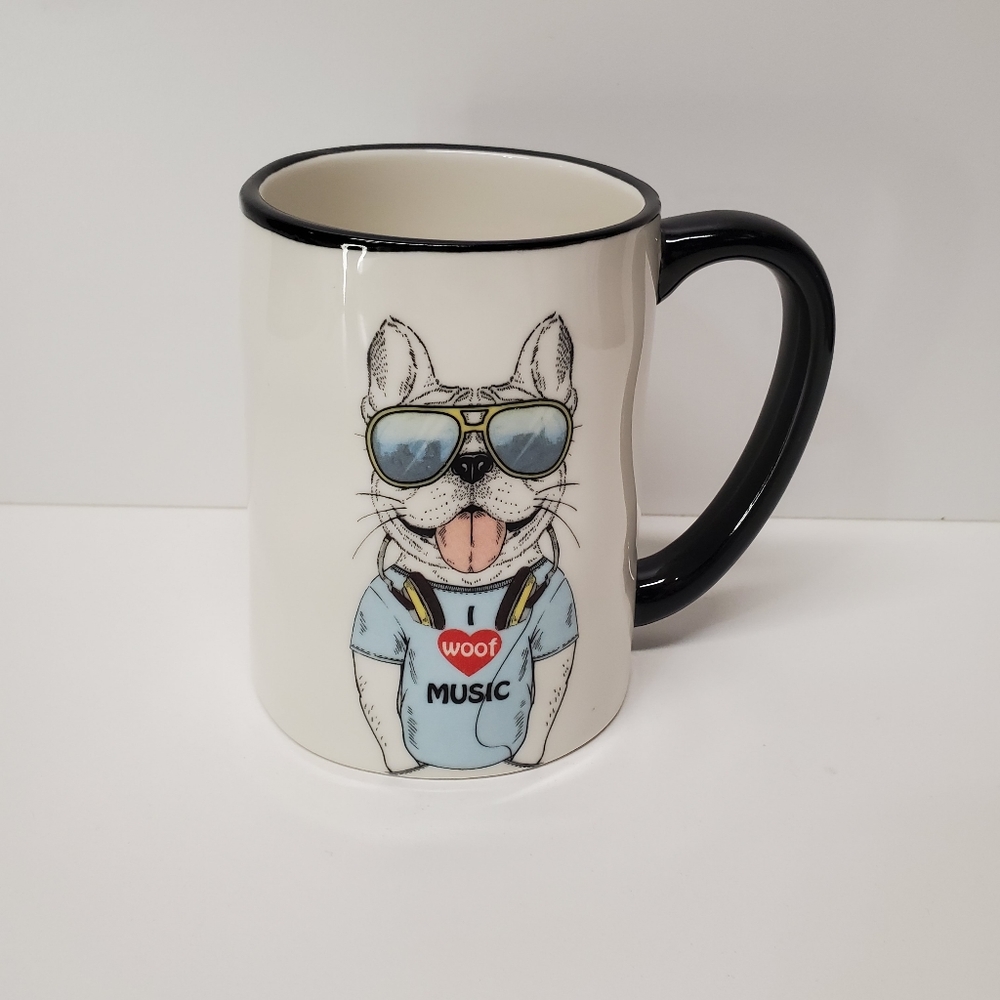 NWOT Signature housewears hipster dog coffee ☕️/ tea mug 518 ml / 17.5 oz